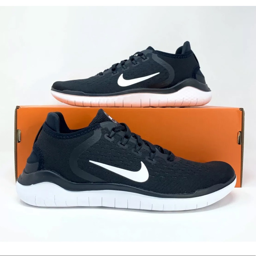 Nike Free RN 2018 'Black White' Men's Running Shoe
